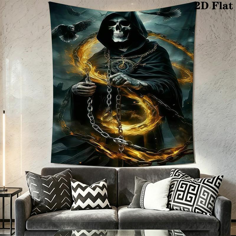 Dark Fantasy Reaper Tapestry Tapestry Wallmounted Fashion Print Soft Wall Decoration Wall Covering Decoration