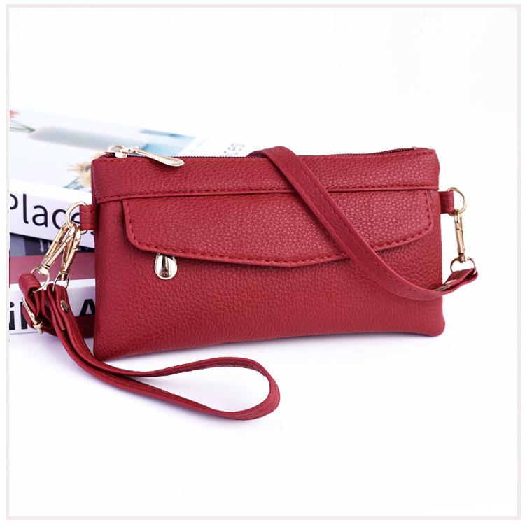 Damen Umhängetasche, Leichte Geldbörse, Clutch, Kartenhalter, Münzfach