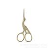 Stainless Steel Copper Crane Scissors Handmade Guochao Floral Scissors Retro Thread Embroidery Scissors Tea Scissors