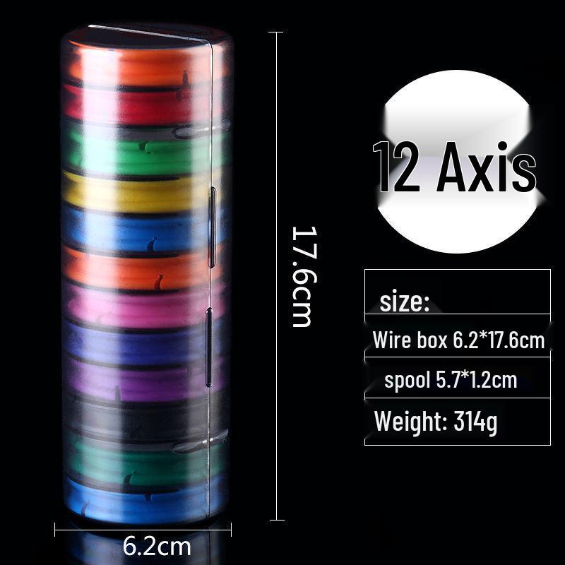 Rainbow Silicone Multifunctional Fishing Line Reel Box