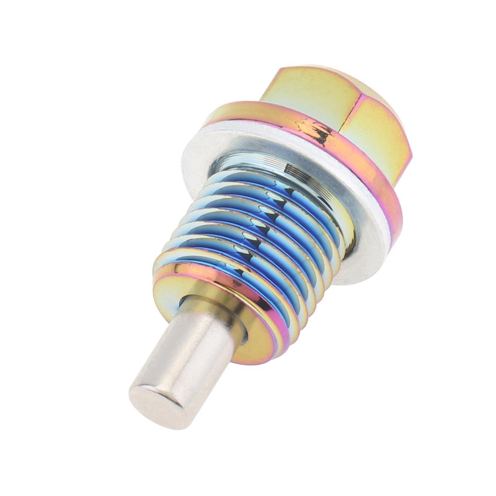 M14 X 1.5 Aluminum Magnetic Oil Drain Plug Fit for Honda/Ford/Hyundai with Crush Washer Gasket Universal Magnetic Oil Drain Plu Oil Drain Plugs 3