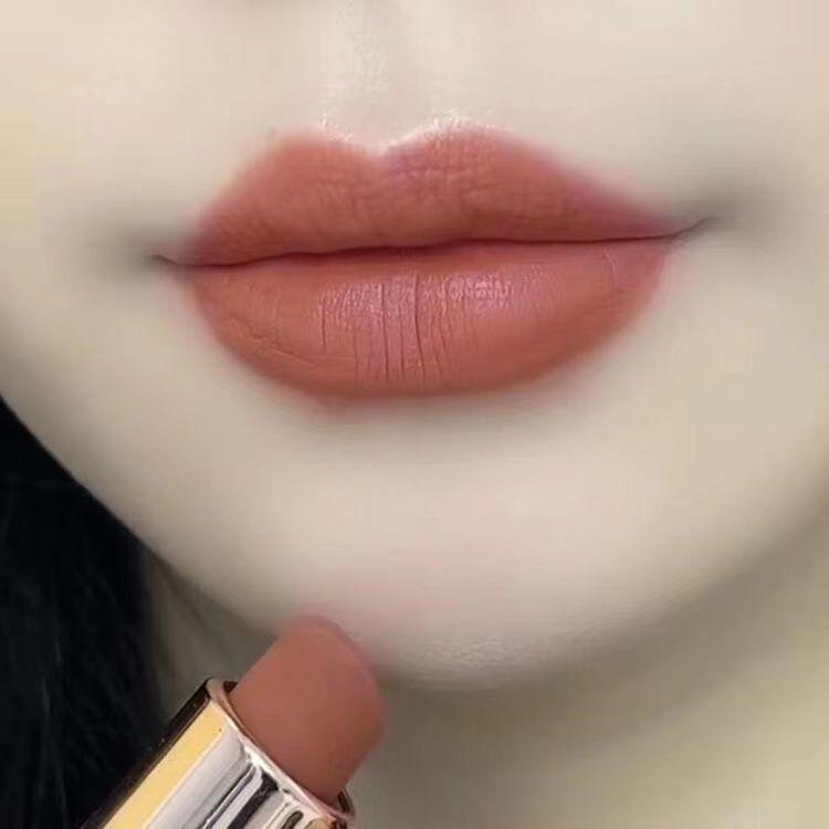 Cinnamon Milk Tea Non-Fading Waterproof Lipstick: Non-Stick, Bare Face Friendly, Instant Delivery