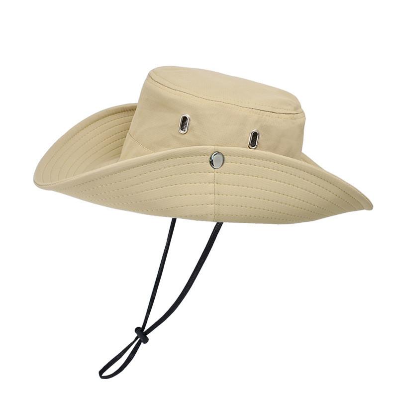 Outdoor Sun Protection Fisherman Hat With Large Brim For Travel And Hiking