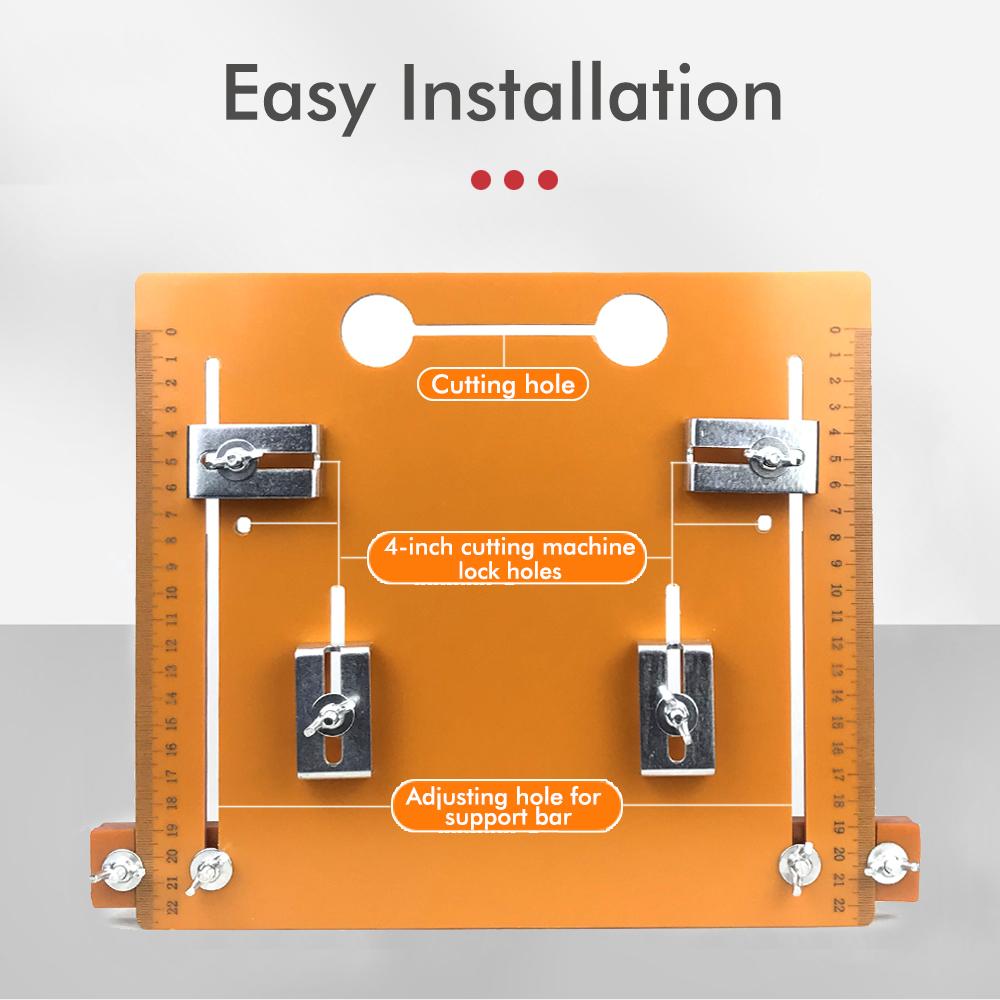 Adjustable Woodworking Cutting Machine Base Plate Trimming Machine Accessories Cutting Machine Guide Plate of Workbench