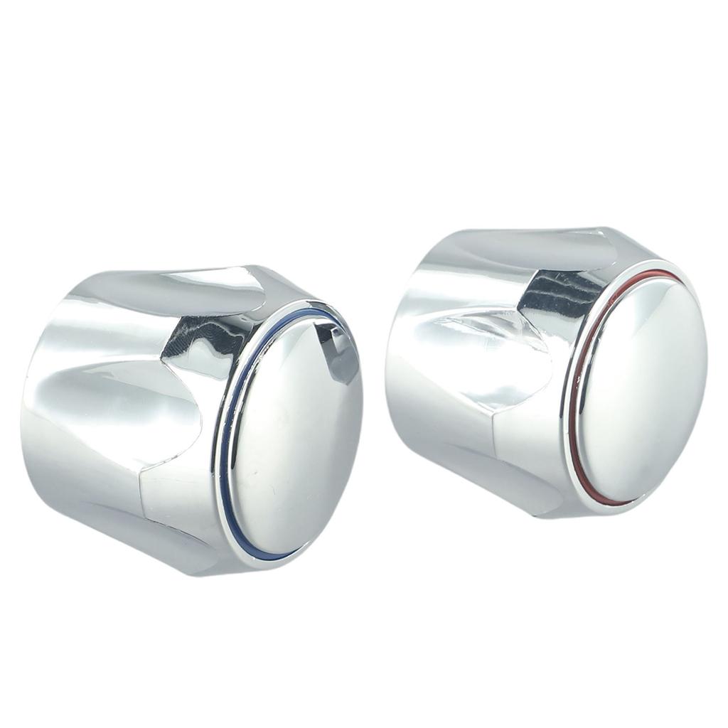 2pcs Copper Valve Faucet Handle Handwheel Replacement ABS Blue Handwheel New