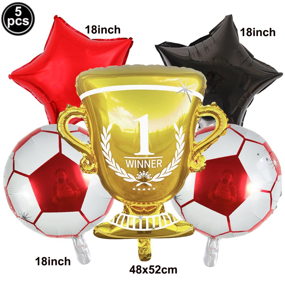 Standing Soccer Foil Balloon Kids Football Theme Birthday Party Baby Shower Decor Football Club Decor Supplies Boys Gifts