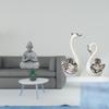 And Swan Sculpture Collection Elegant Buddha Monkey Porcelain Bird Figurine Art for Home Decor