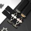 Silicone Rubber Watch Band For Cartier Santos 100 W2020007 W2020008 Watch Straps Waterproof Watch Bracelet 25mm