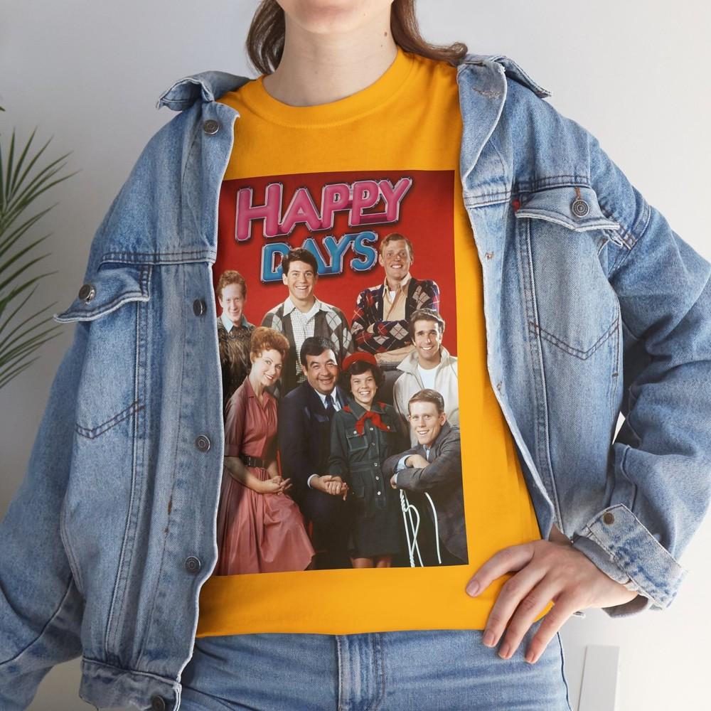 Happy Days TV (1974-84) T-Shirt 50s 60s 70s Comedy TV Fonzie