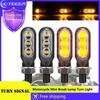 Mini Motorcycle LED Turn Signal Lights Amber Flowing Directional Signal Lamp Intermitentes Moto For Kawasaki Yamaha Cafe Racer
