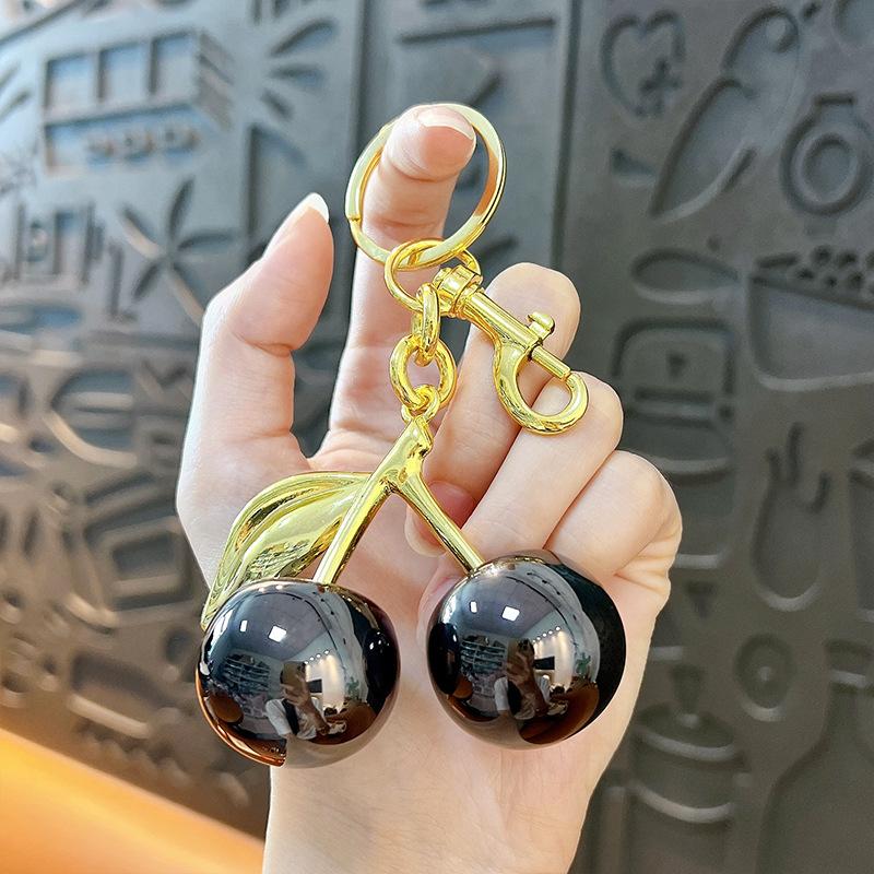 

Creative Bright-colored Cherry Keychain Handbag Decoration Gift