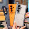For Samsung Galaxy W26 W24 Matte Texture Fine-ring Magnetic Foldable Shockproof and Anti-oxidation Phone Case