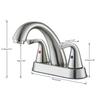 Wanmivezlo Integrated Basin Brass Sink Faucet With Double Handle Hot And Cold Water Deck Installation Wash Basin Faucet
