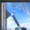 Glass Cleaning Tool Household Cleaning Window Tool Double-sided Window Wiper Cleaning Car Cleaning Tool Adjustable Long Handle