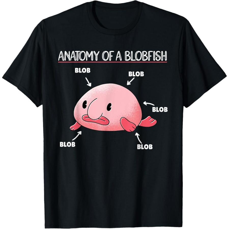 Funny Blobfish Statement Anatomy Of Blobfish T-Shirt XXXXXL разноцветный