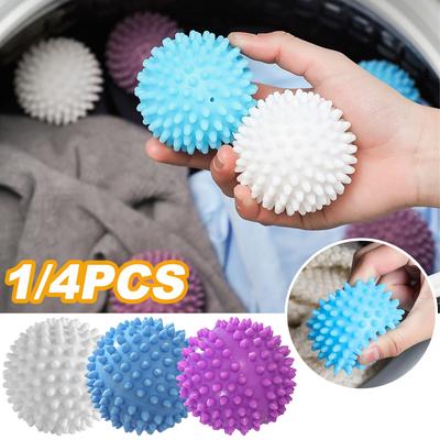 4Pcs TPR Dryer Ball Reusable Laundry Ball Washing Machine Drying Fabric Softener Ball for Home Clothe Cleaning Tool Accessrices