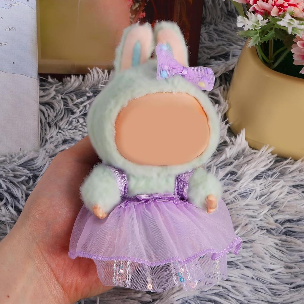 Ruokey Plush Toy Clothes (Clothes Only) 15cm 17cm Plush Doll Clothes Doll Outfit Cute Costume Dress Up DIY Accessory Doll Suit Jumpsuit Photo Path