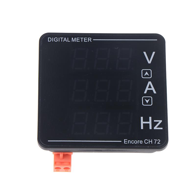 Digital Voltage Current Meter Panel Voltmeter Ammeter Frequency Meter Led Display Ac50-500V 1-120A Embedded Installation