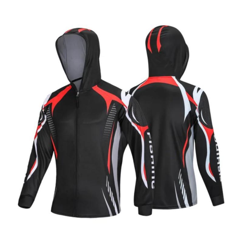 

Fishig Anti-ultraviolet Fishing Hooded Men s Professional Clothing Facial Neck Breathable Outdoor XXS
