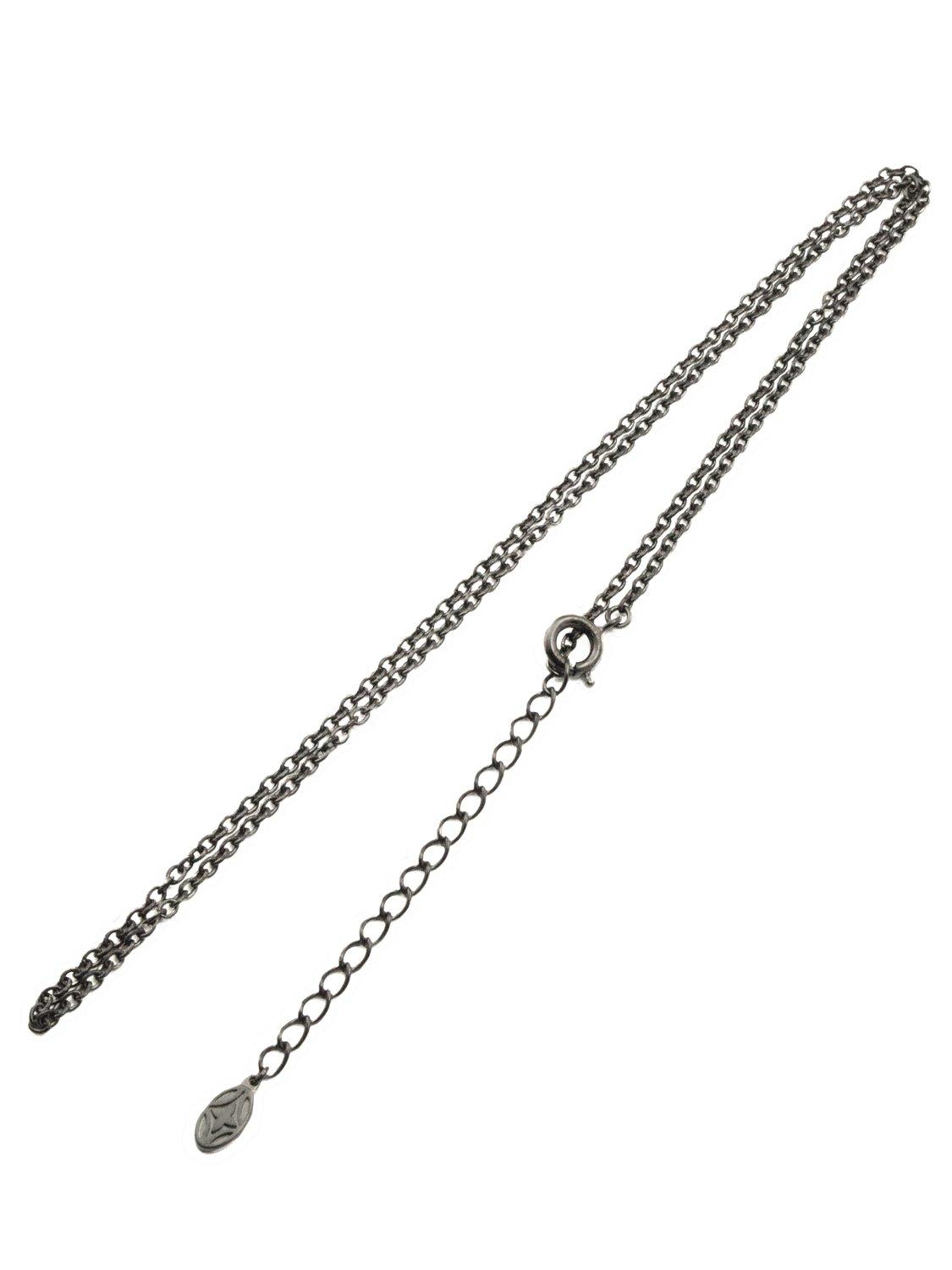 [Artemis Kings] AK Silver Chain BK Size 40cm-45cm Ak-akcn0010 Sterling Silver 925 Black Coating Men s Women s Necklace Chain