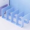 Modern Geometric Bookend Lattice Plastic Desktop Book Holder for Shelves Desk Space-Saving Multi-Purpose Organizer