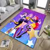 Superhero kpop Friends Adventure Office Rug Chair Mat, Game Carpet, Suitable for Front Door, Bedroom, Living Room, Desk, Holiday Gift