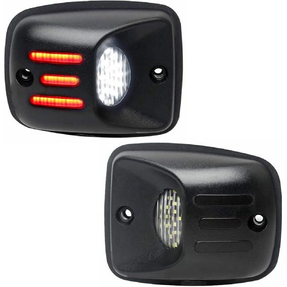 

Yankok LED License Plate Lights for Tacoma 1995-2004 1st Gen N140 N150 N160 N170 N190 All Models Pickup 6500K Xenon White with Triple Red Tube Tag