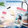 Universal Waterproof Phone Pouch Flexible Lightweight Dry Bag Sealed Case for Swimming Beach and Pool