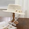 Straw Sun Hat With Wide Brim For Summer Beach Vacation Sun Protection