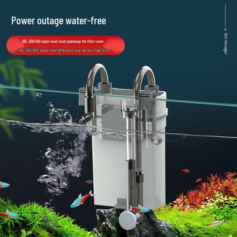 Wall-Mounted Silent Aquarium Filter with Oil Film Removal & Water Circulation System