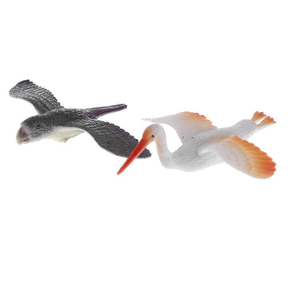 2-4pack Pack of 12 Plastic Flying Birds Animal Figures Kids Toys Collectible