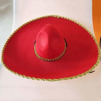 Strandhoeden Etnische Stijl Sombrero Hoed Opgerolde Rand Grote Zon Hoed Mexico Hoed Cosplay Ademende Mexicaanse Petten Feest Hoed