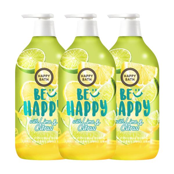 

HAPPY BATH Smile Body Wash Wellness Yuja Lime 900g x3