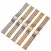 JUSUTEK Popular 9-Piece Watch Band, 18mm/20mm/22mm Stainless Steel 316L Stainless Steel, Fine Steel Watch Chain, Women's Watch, Men's Watch Leather St
