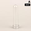 30/40/100Ml Pet Test Tube Bottle Transparent Cylindrical Plastic Refillable Bottle For Mask Candy Data Line Masking Paper