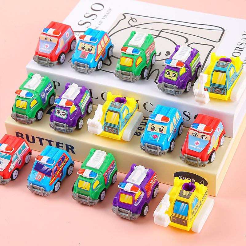 Simulation Mini Inertia Cartoon Fire Engine Children Toys For Babies And Toddlers