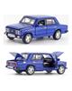 1/32 Scale LADA 2106 Diecast Car Model Toy, Pull Back Toy Vehicle with Sound and Light for Kids Toddler Boys Girls Gift Collection