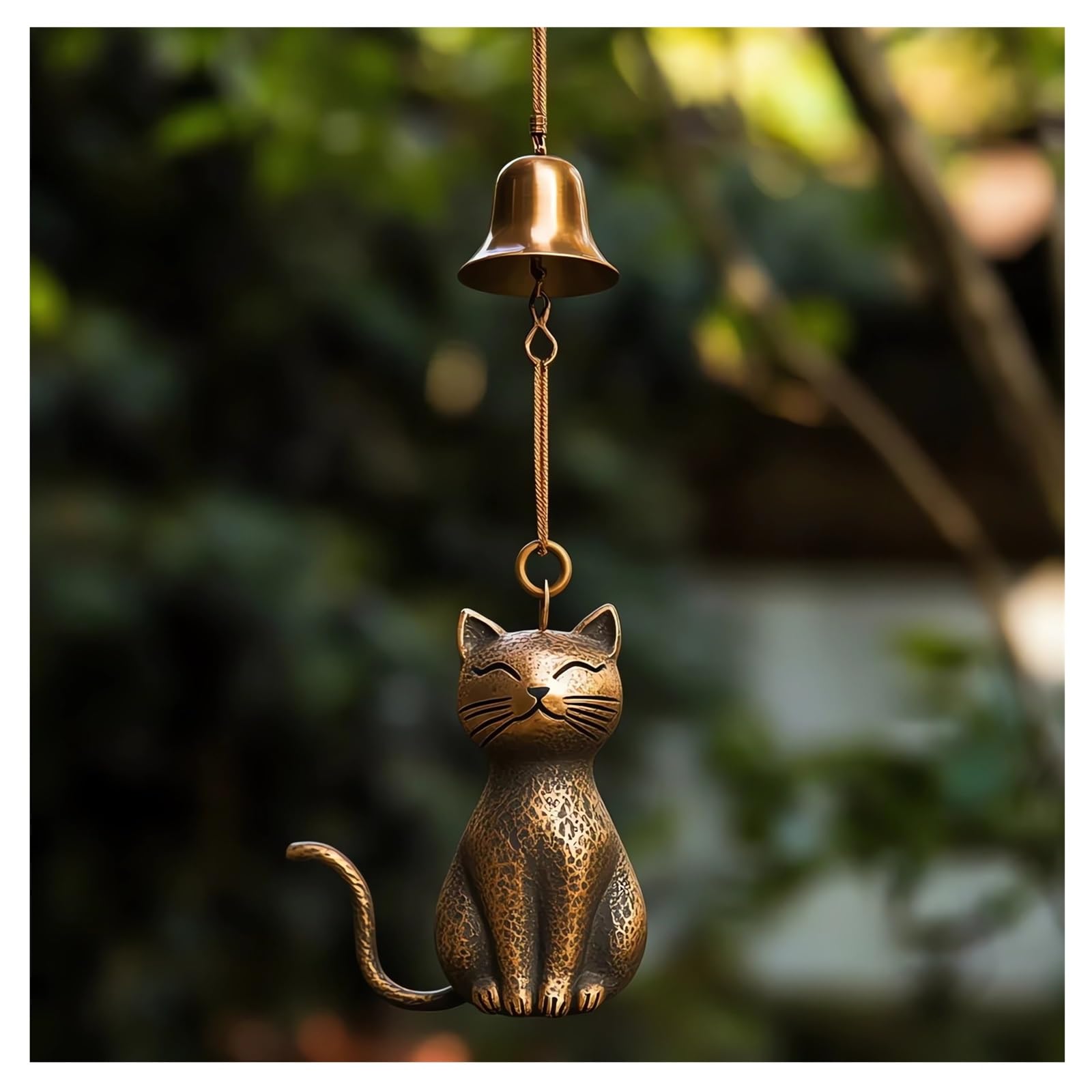 

Unique Cat Garden Decor Cat Statue Themed Gifts Wind Chimes Hanging Cat Cat Statue Outdoor Decorations Gifts For Cat Lovers Quality