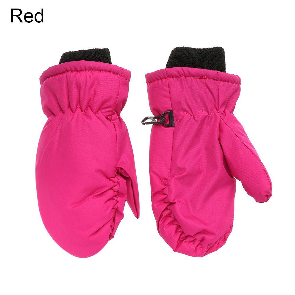 Must Thicken Warm Windproof Waterproof Children Ski Gloves Snow Snowboard Long-sleeved Mitten