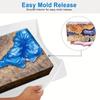 Latest Models Reusable Large Rectangular Silicone Mold Big Epoxy River Table Silicone Mold Tray Resin Art DIY Craft Large Thick