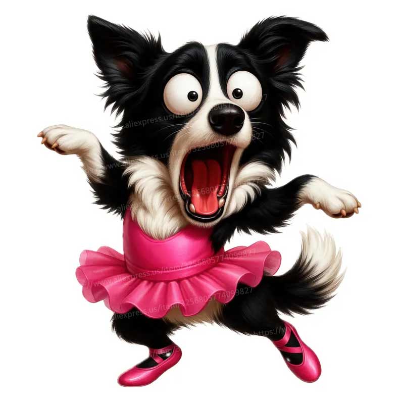 

Funny Border Collie Pet Dog Animal Car Sticker Waterproof Styling Automobiles Motorcycle Exterior Accessories Vinyl Decals Y197 E-15cm Longest Side