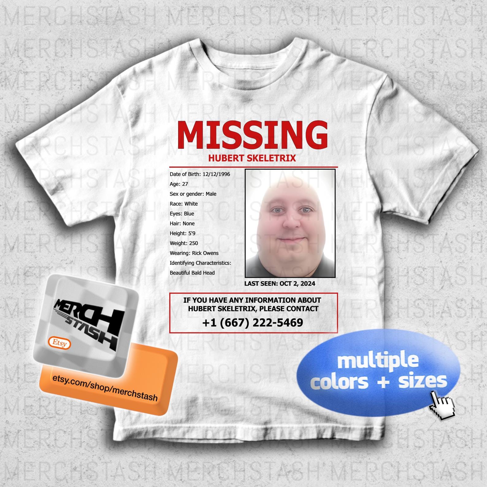 Edward Skeletrix Missing Hubert Skeletrix T-Shirt Tee Merch | Y2K Meme Brennan Jones Nettspend Osamason Joeyy Fakemink Drain Gang Bladee 3XL