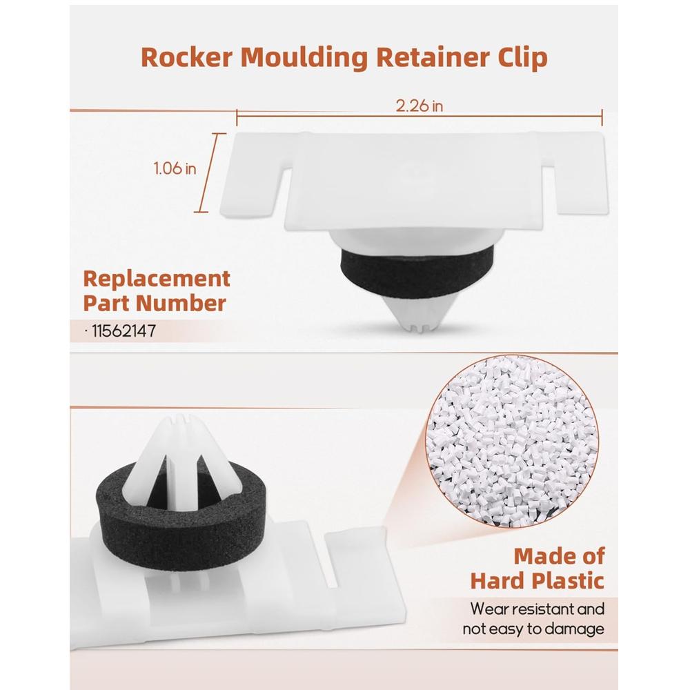 4Pcs Retainer 11562147 Fender Exterior Trim Flare Retainer Clips Fit for Hummer H3