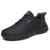 Autumn and winter large size 46 lightweight soft sole men's sports shoes leather surface casual running travel shoes spot