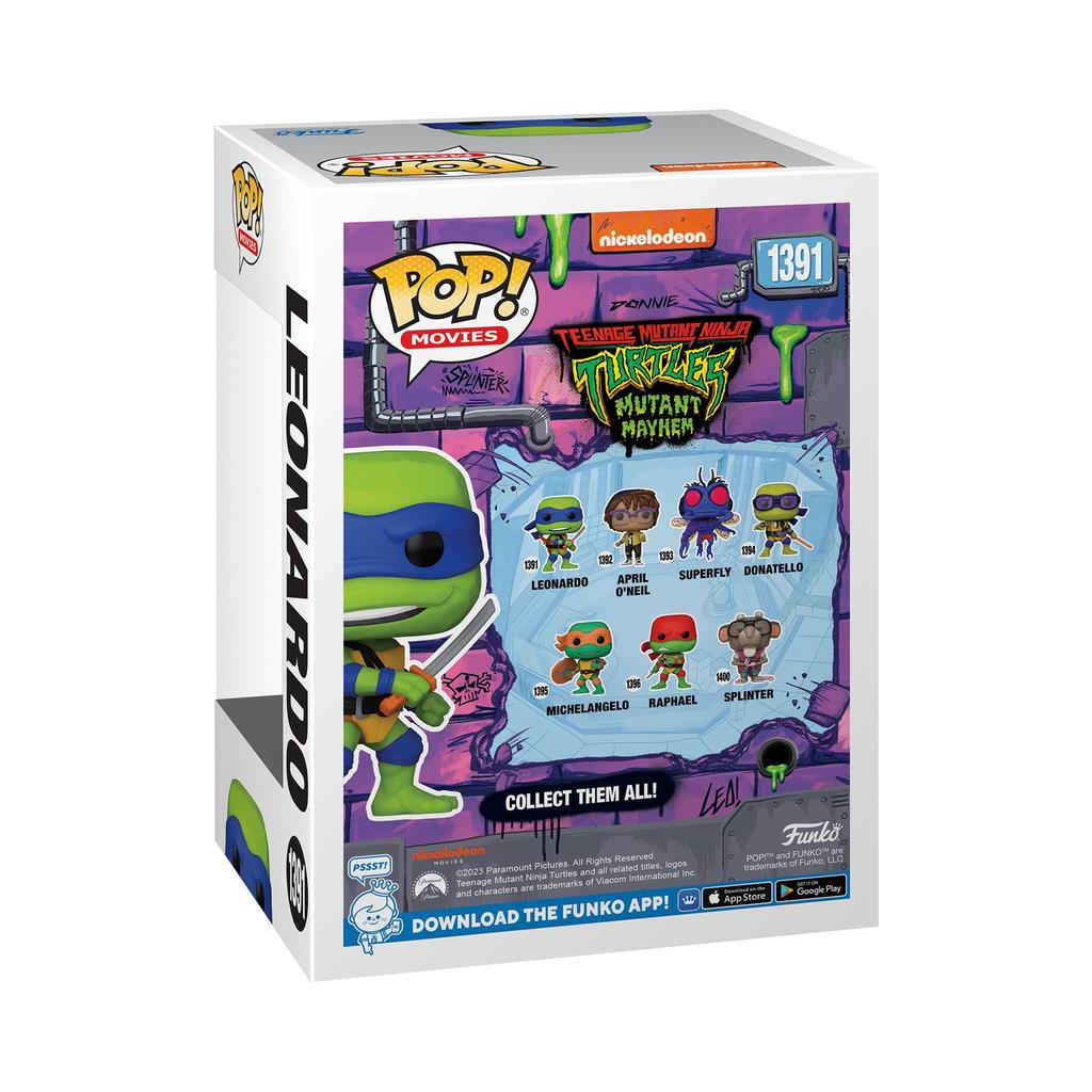 FUNKO Movies Official Teenage Mutant Ninja Turtles Mystery Mini Leonardo Figure Pop!