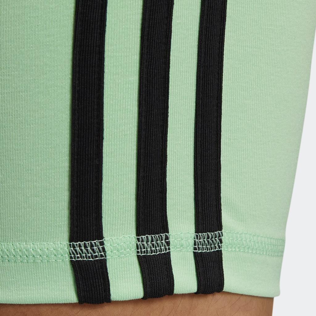 Adidas Basketball Series Three Stripes Logo Print Elastic Waist Shorts Women Shorts Green HN0034