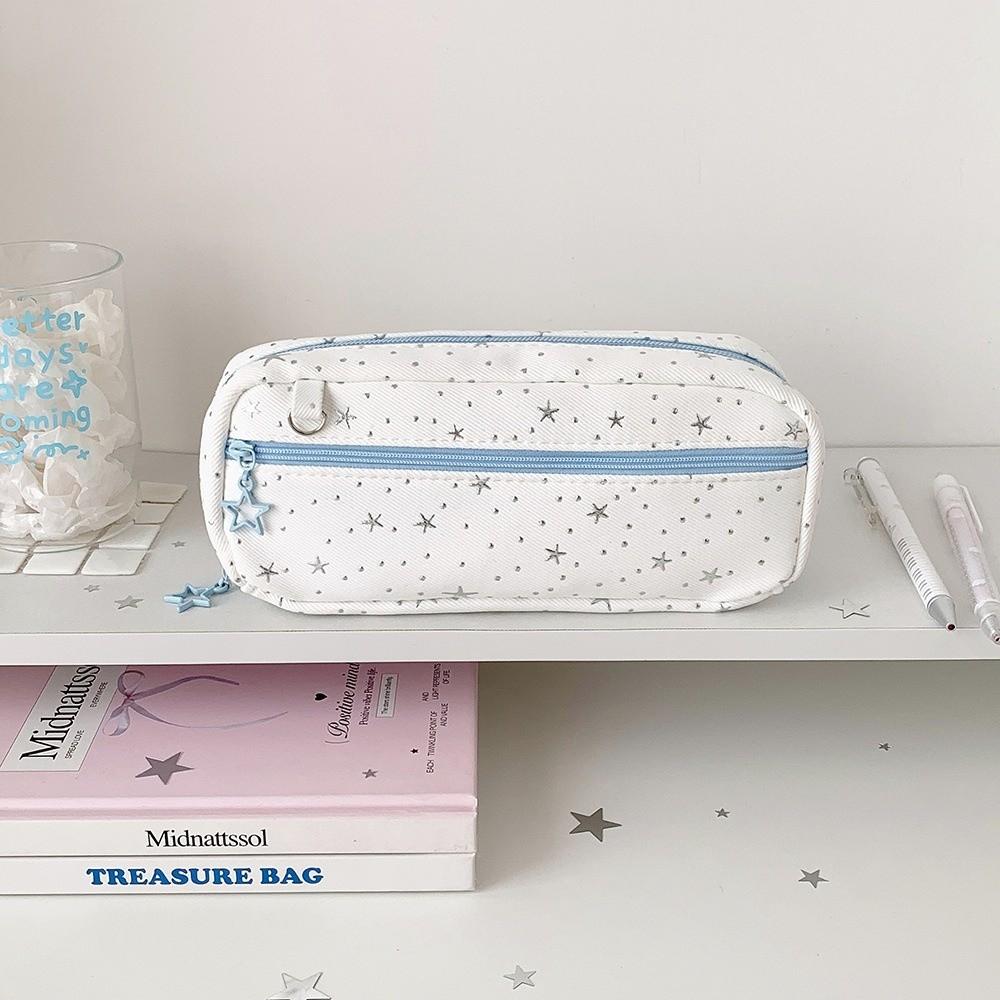 Large Capacity Pen Bag Multi-compartment Stationery Storage Bag
