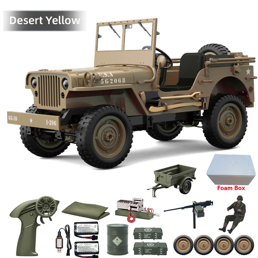 JJRC C8815 Auto RC 1/10 WILLYS 1941 4WD RTR RC Crawler Auto Telecomandata 2.4G Arrampicata Fuoristrada Camion RC Militare Giocattoli Regalo