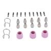 25pcs Copper Alloy Plasma Cutter Consumables Electrode Nozzles Kit  For Cutting Torch