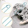 18 Pcs Yarn Stitch Holders – Knitting Stitch Holders, Cable Needles, Colorful Aluminum Crochet Stitch Markers for Sewing & Crocheting Supplies